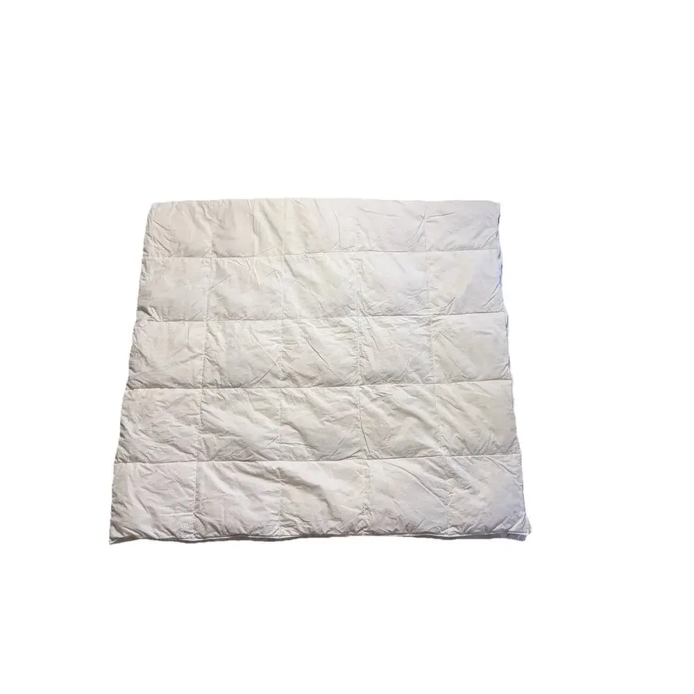 Eastwarmth Full Size Goose Down Comforter Lightweight White Cotton Duvet Insert